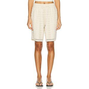 WAO Crochet Shorts Natural Beige